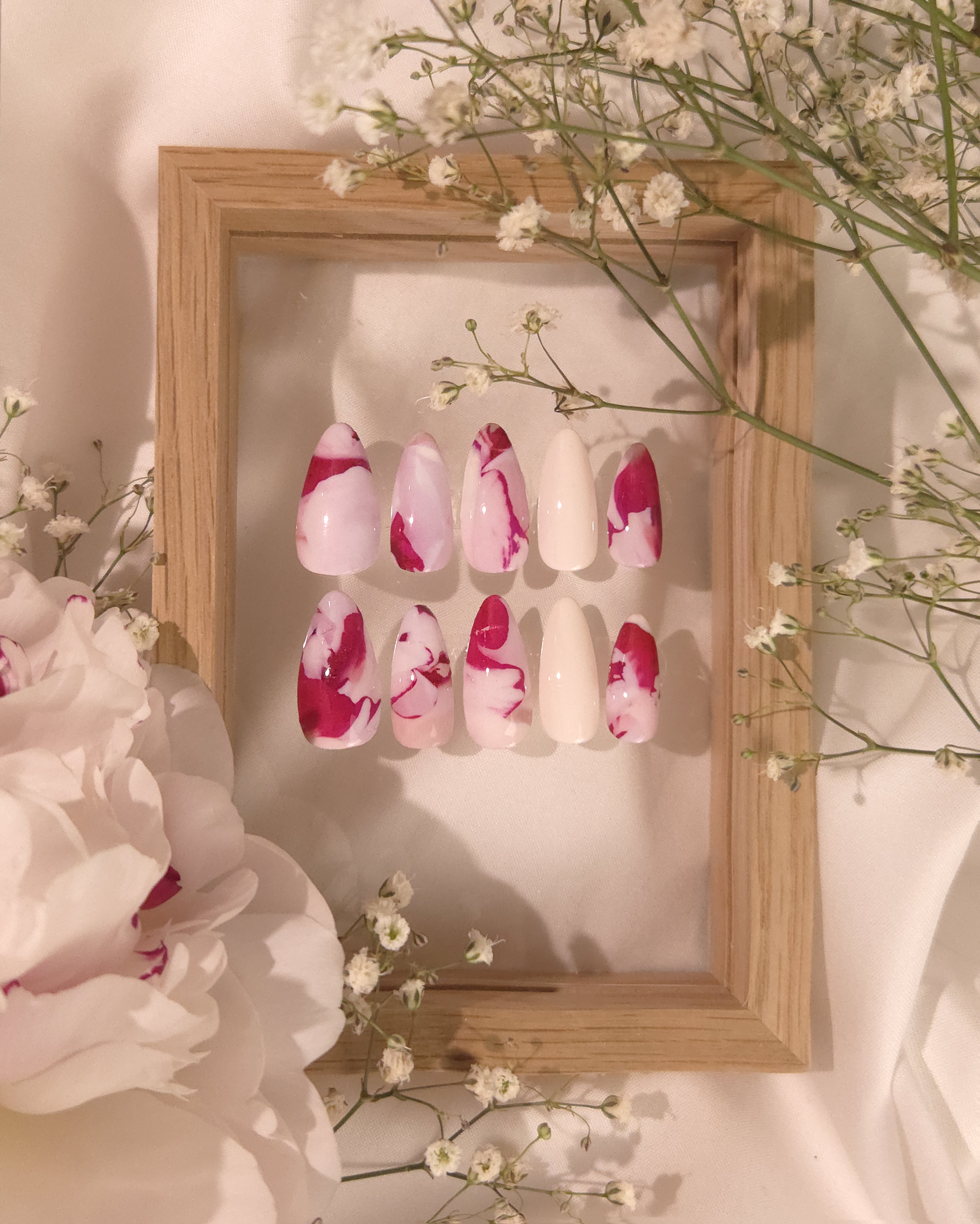 Blush Peony Nail Decals