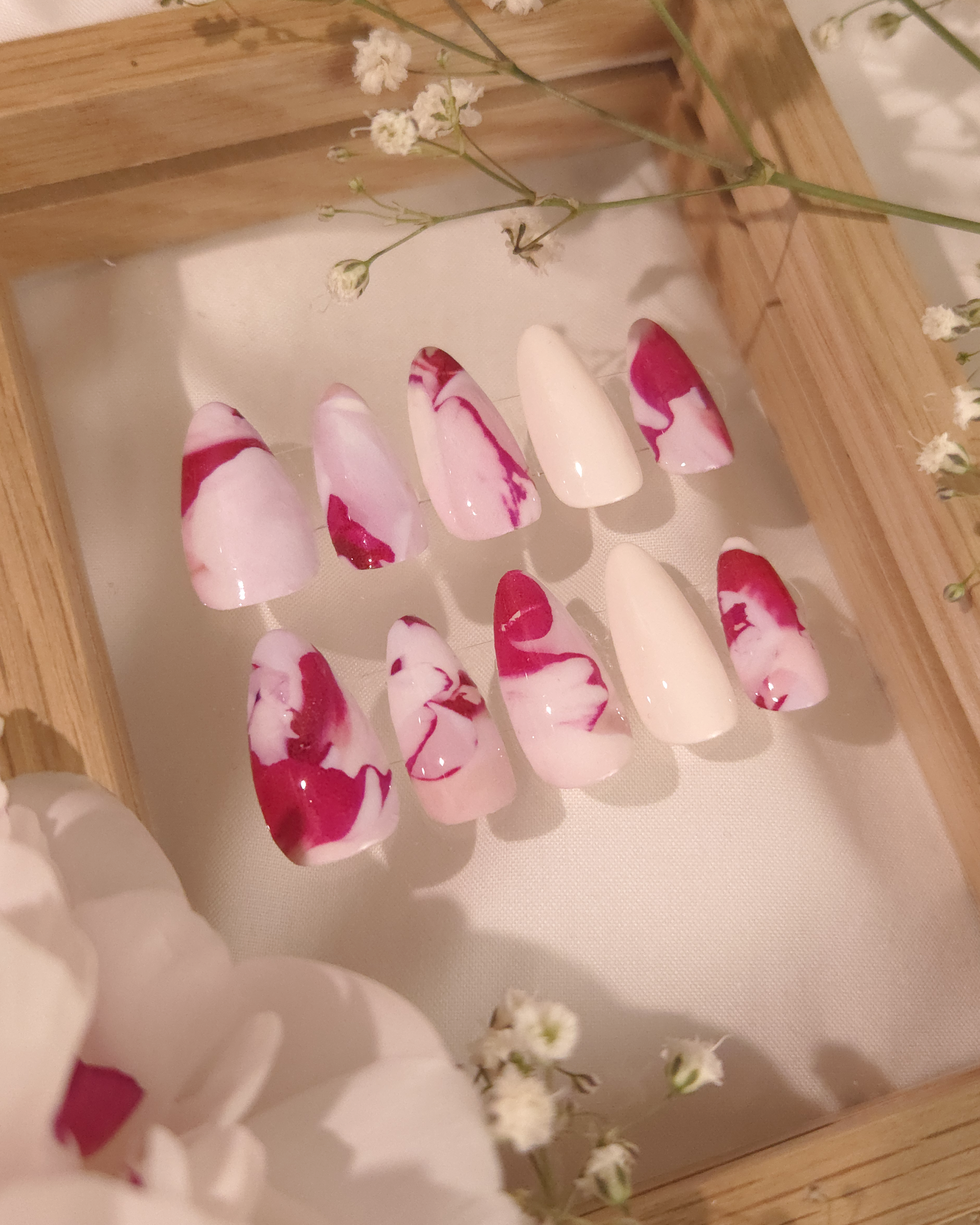 Blush Peony Nail Decals